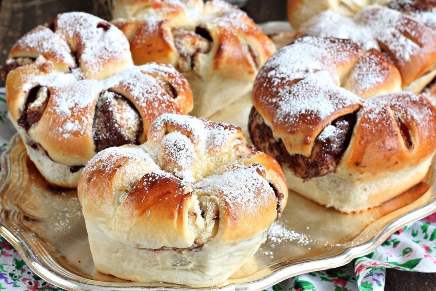 Булочки цветочки
