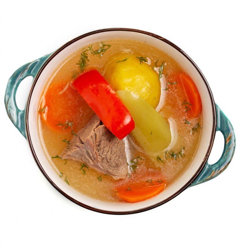 Шурпа с картофелем и лапшой