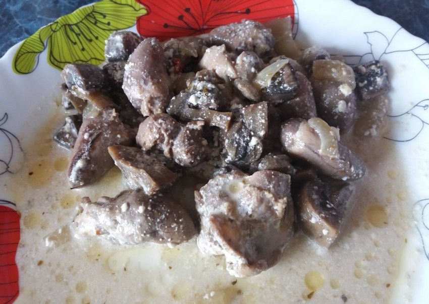 Блюда из куриных желудков