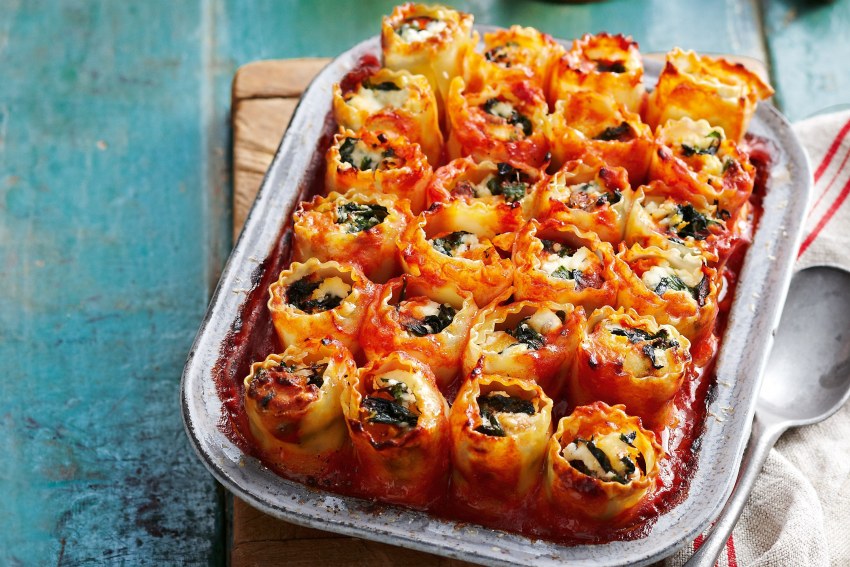 Каннеллони фаршированные сыром