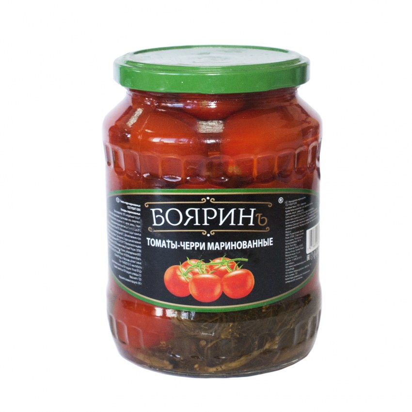Желтые маринованные помидоры черри