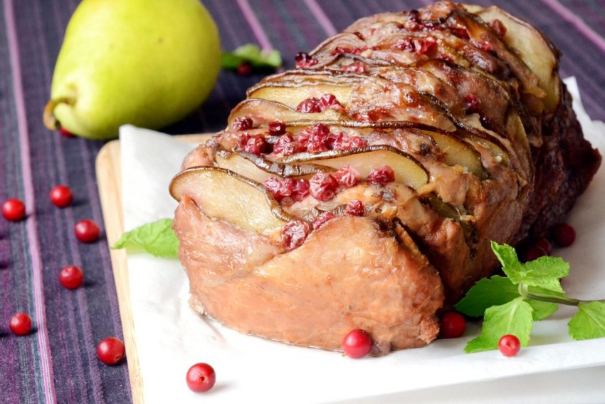 Пикантная курица с клюквенным соусом