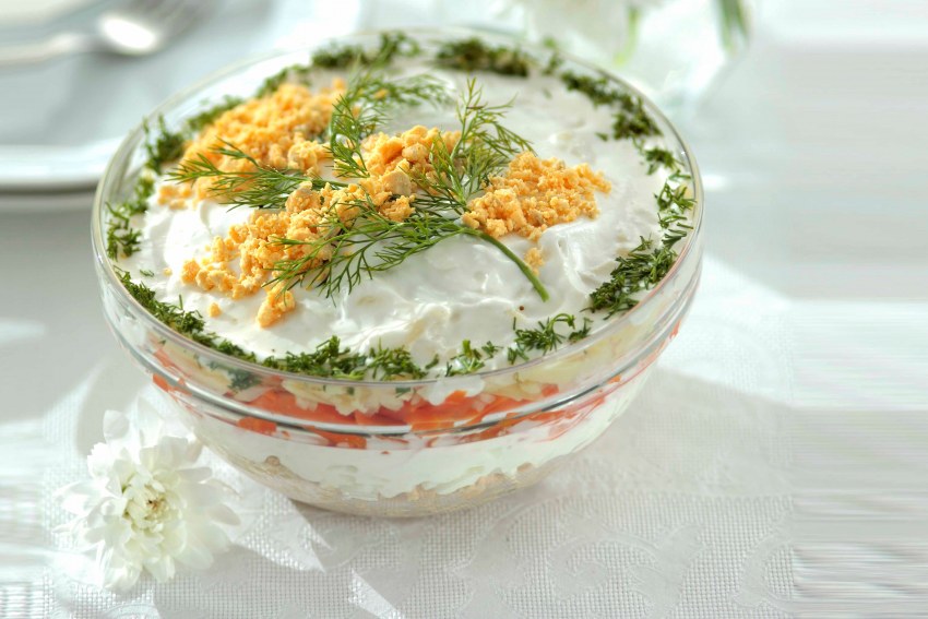 Салат со сливочным маслом