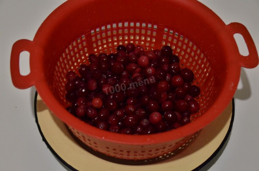 Клюквенный морс из замороженной клюквы