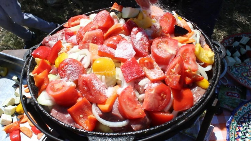 Хашлама с говядиной