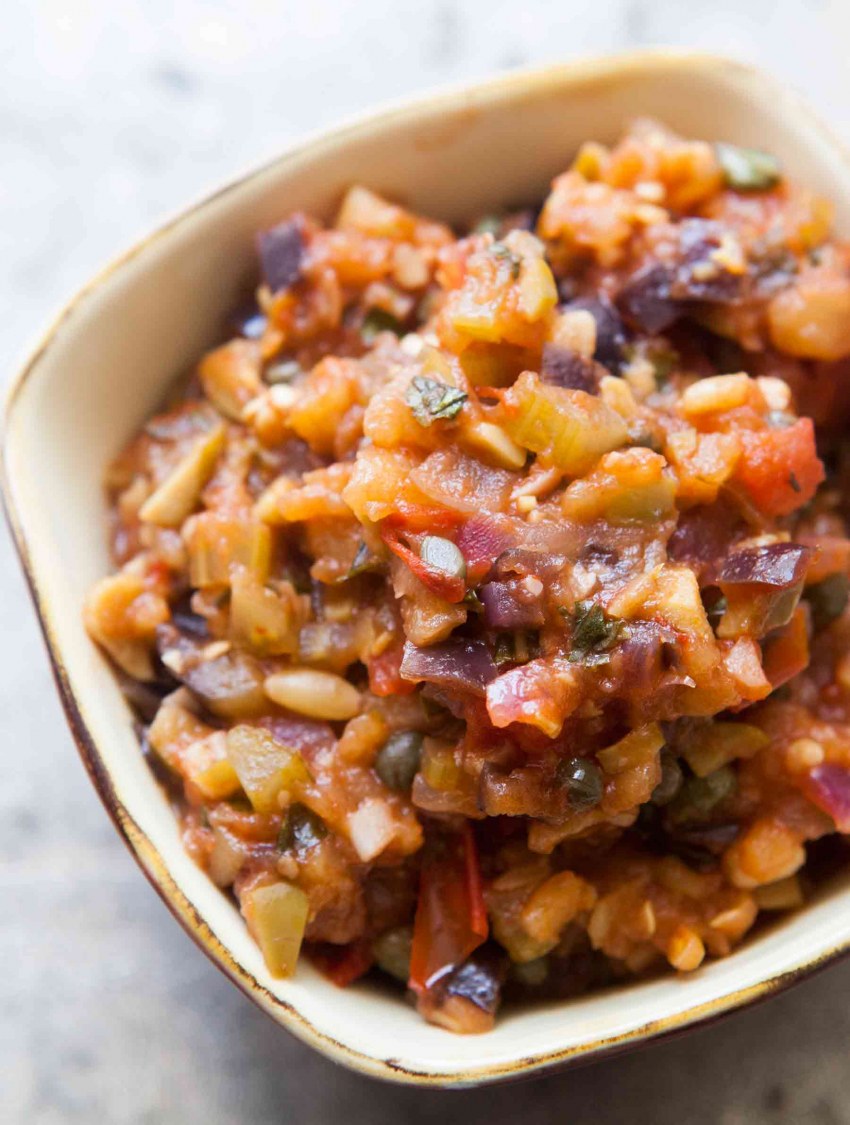 Капоната с кедровыми орешками