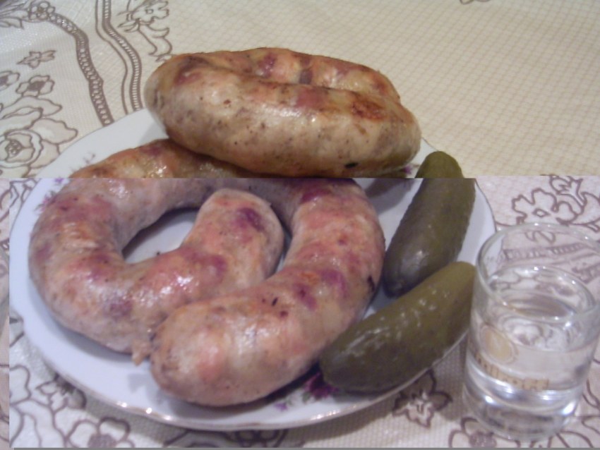 Домашняя куриная колбаса