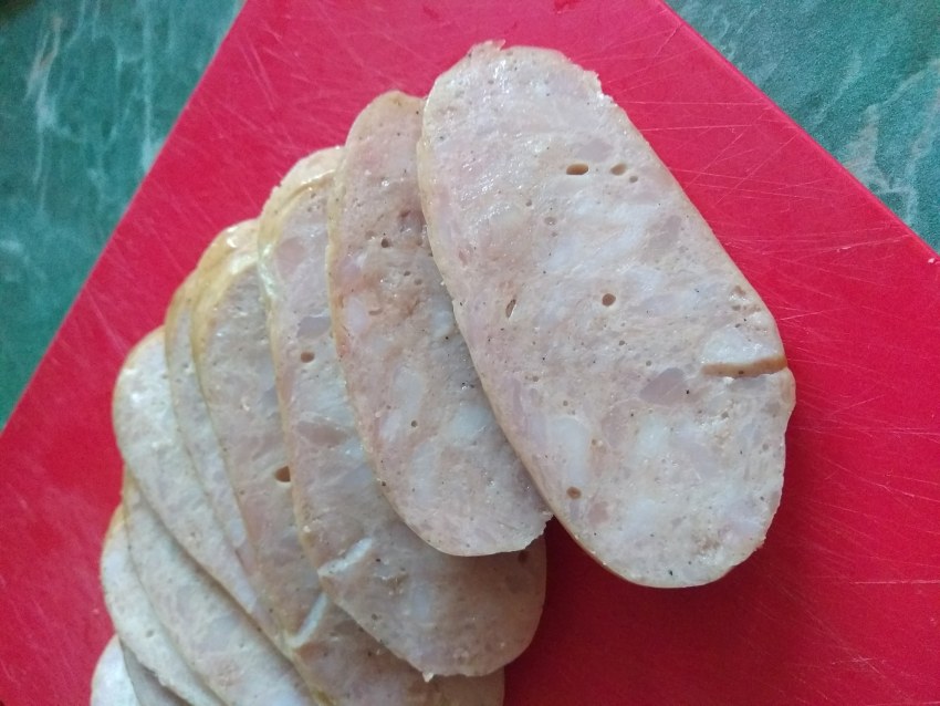 Домашняя куриная колбаса в бутылке