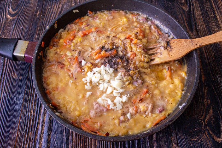 Пшеничная каша с рыбой
