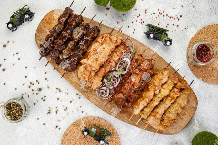 Мясное ассорти на мангале