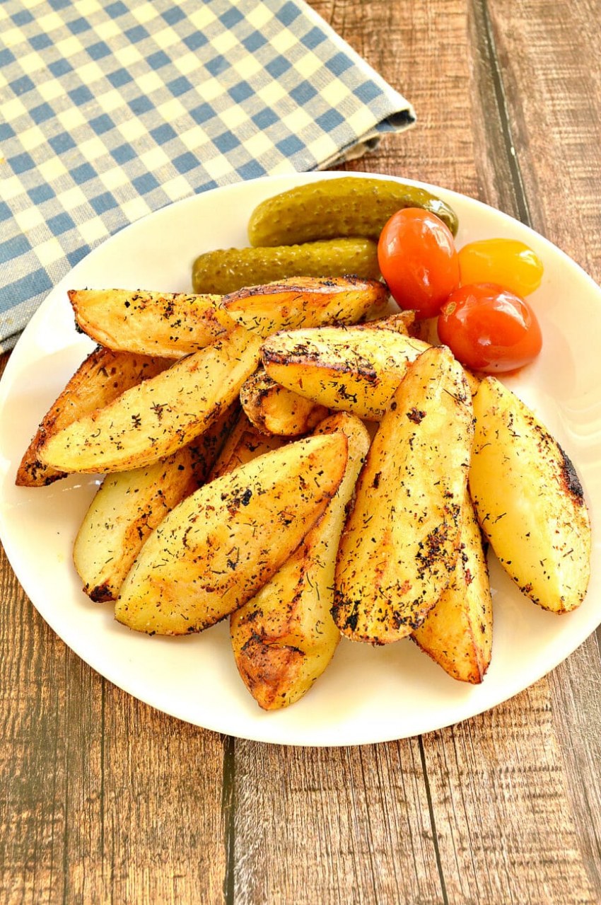Картошка по деревенски с мясом