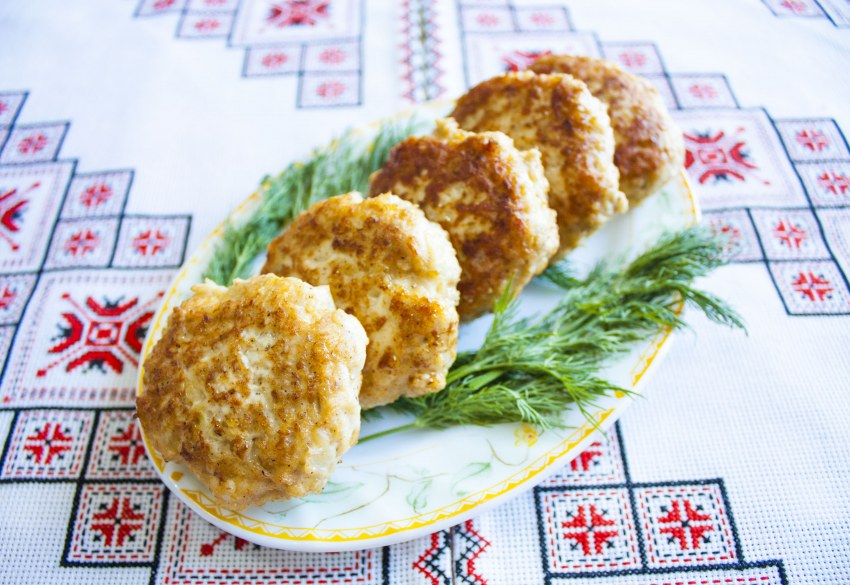 Куриные котлеты с творогом