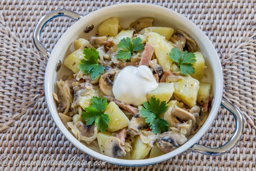 Курица с грибами в сливочном соусе