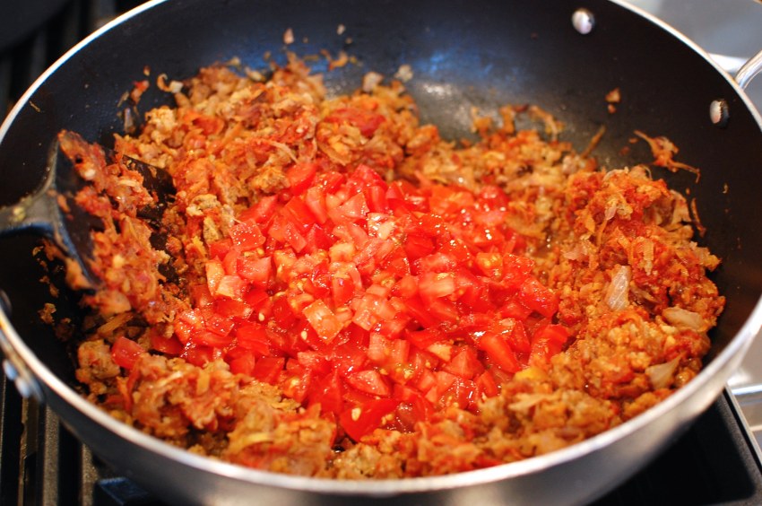 Болоньезе с фаршем и рисом