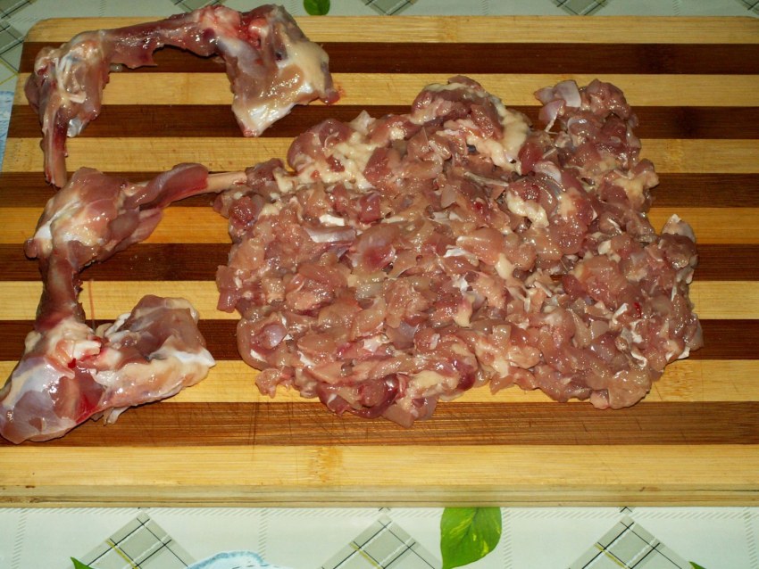Окорочка фаршированные грибами