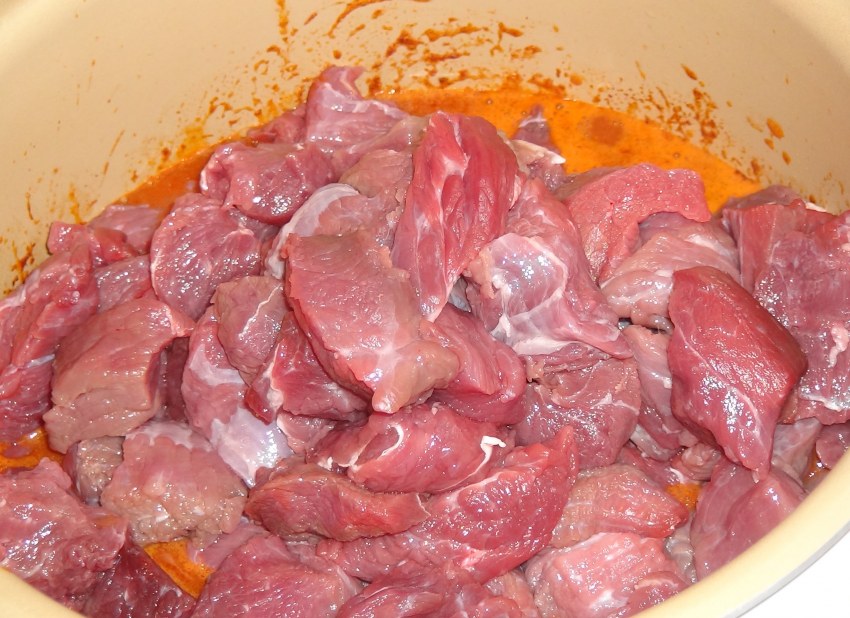 Говядина с овощами