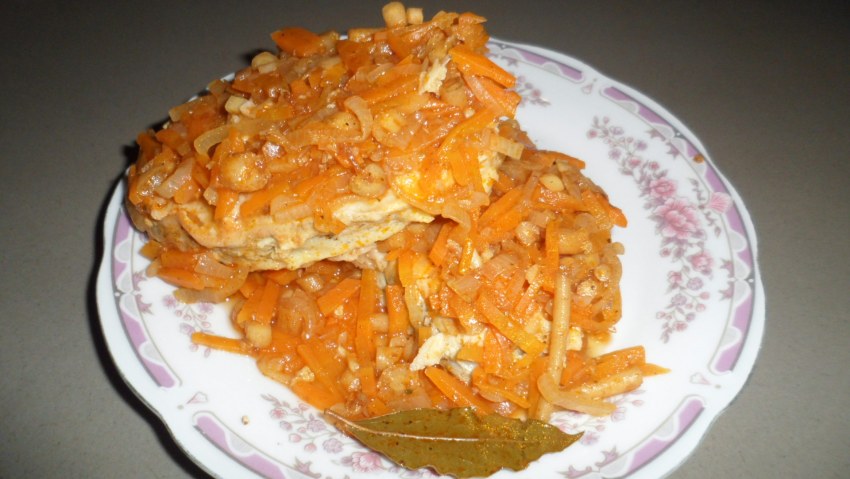 Рыба под маринадом из моркови