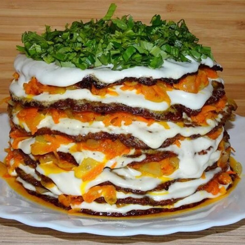 Юлия Высоцкая печеночный торт