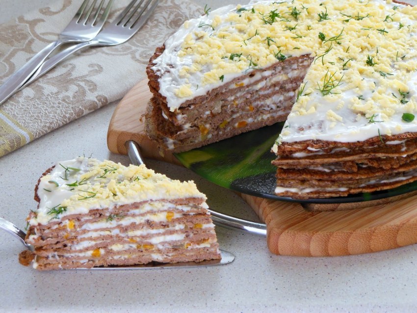 Юлия Высоцкая печеночный торт