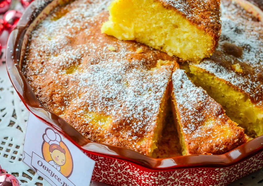 Пирог с ананасами консервированными