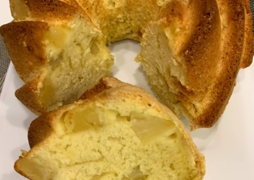 Пирог с ананасами консервированными песочное тесто