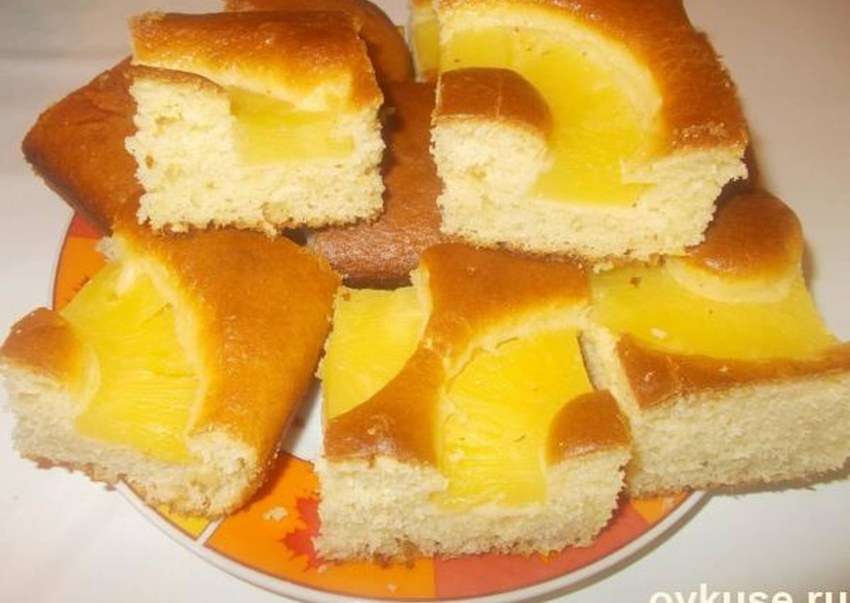 Пироги с ананасами консервированными