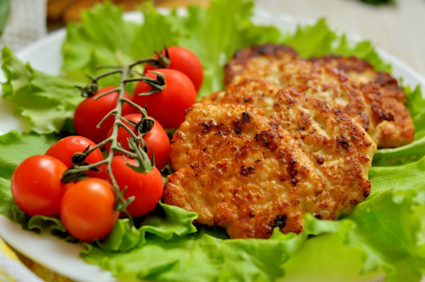 Диетические куриные оладьи