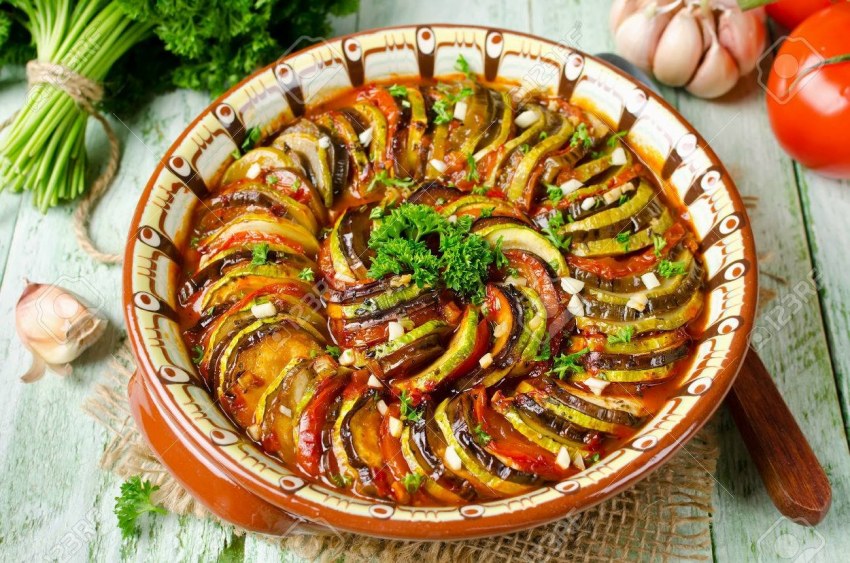 Кабачок и баклажан