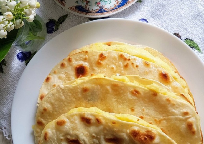 Кыстыбый с зеленью