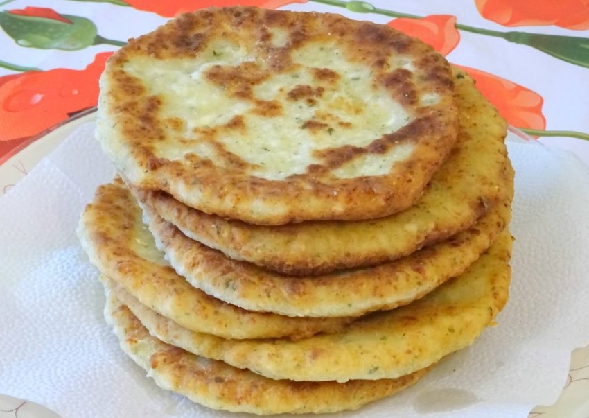 Лепёшки на сковороде