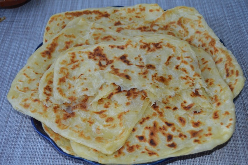 Постные лепешки с зелёным луком