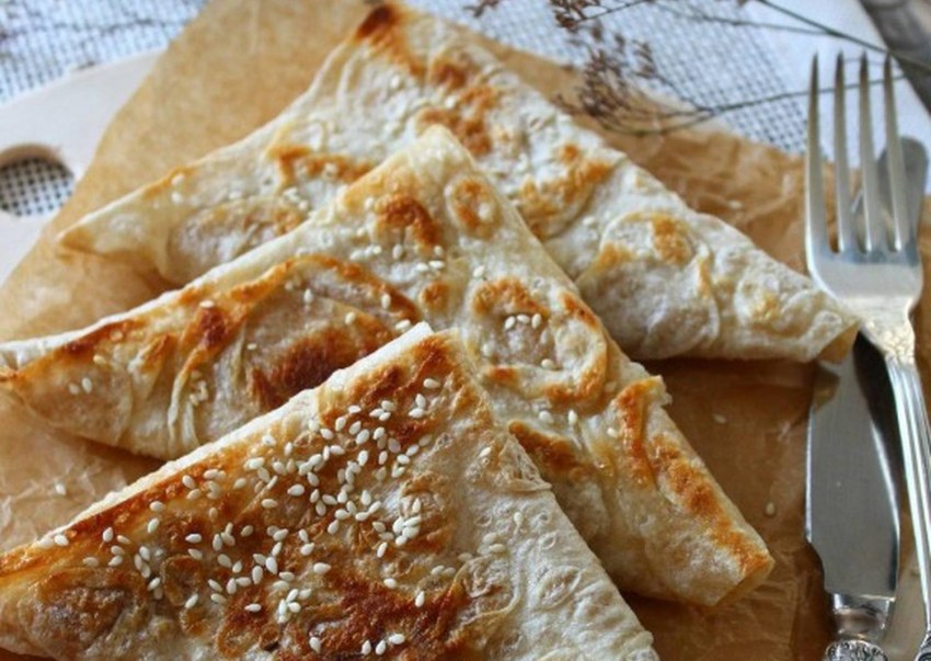 Ленивая самса из лаваша