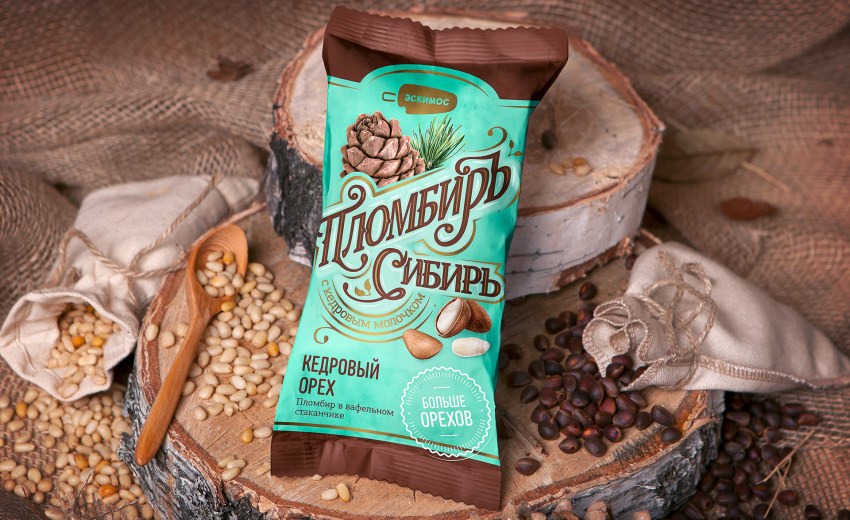 Кедровый пломбир с кедровыми