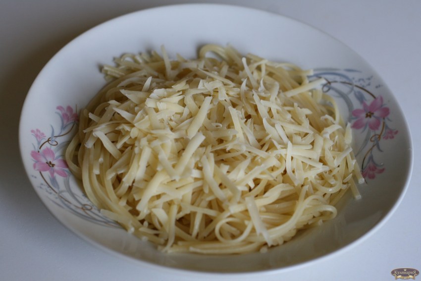 Спагетти aglio olio
