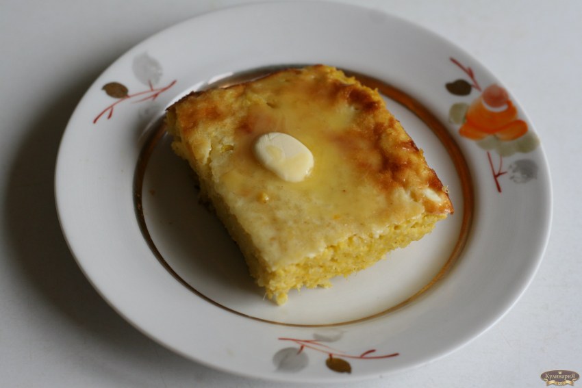 Запеканка из пшенной каши с тыквой