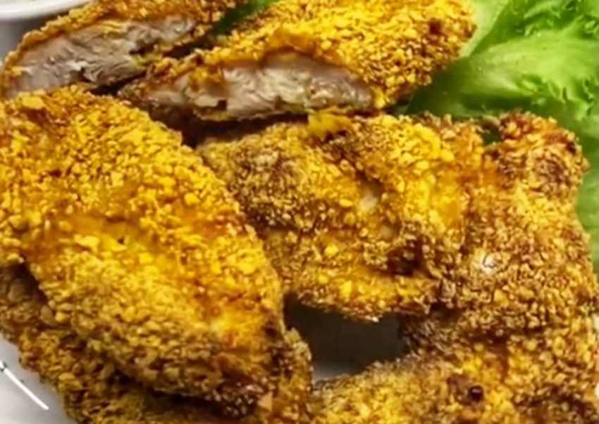 Куриное филе в сухарях