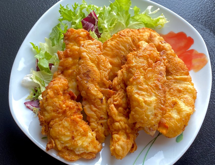 Куриная грудка в панировке из чипсов