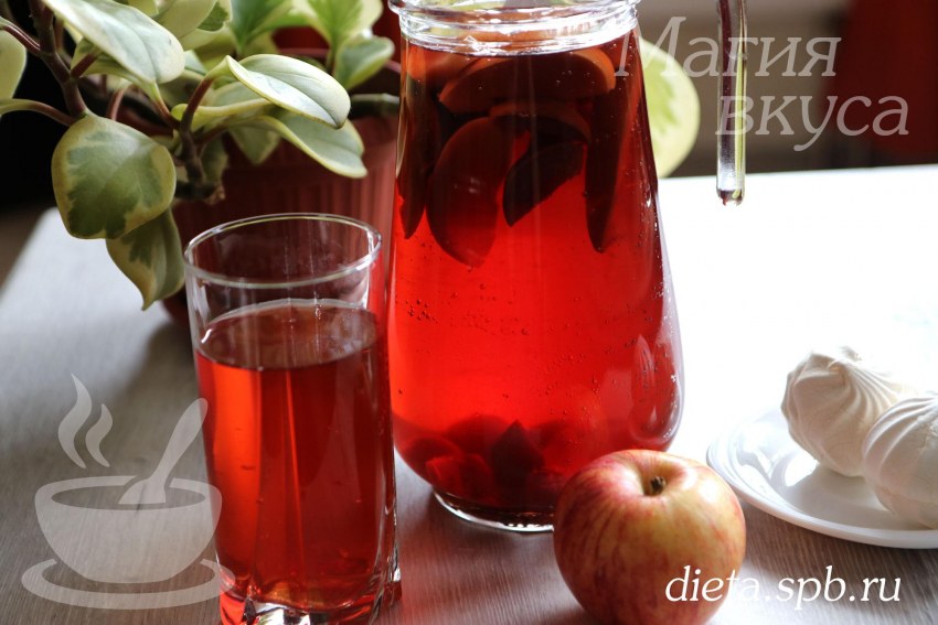Компот с яблоками и апельсинами на зиму