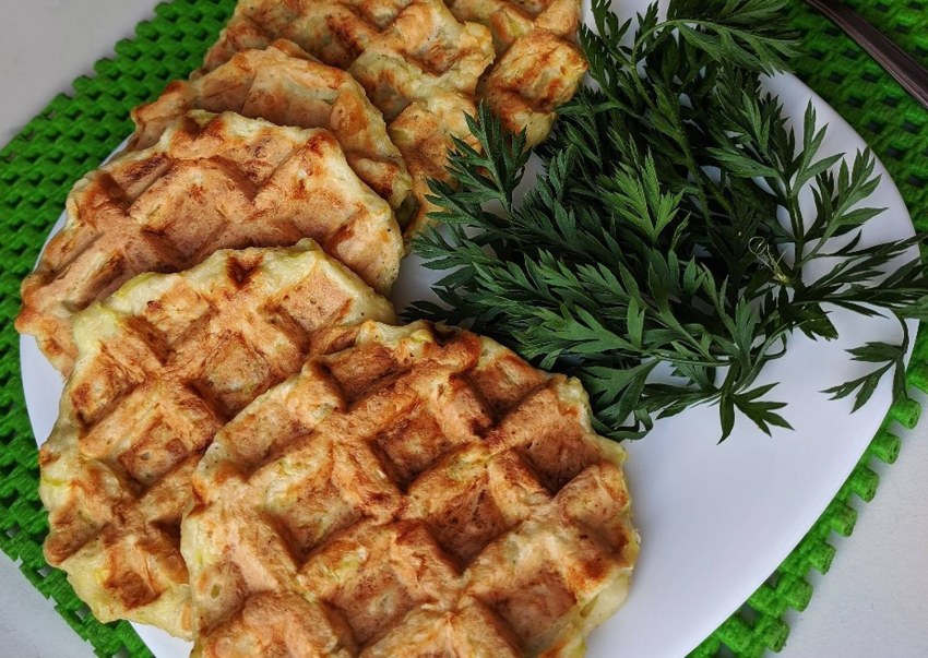 Кабачковые Венские вафли