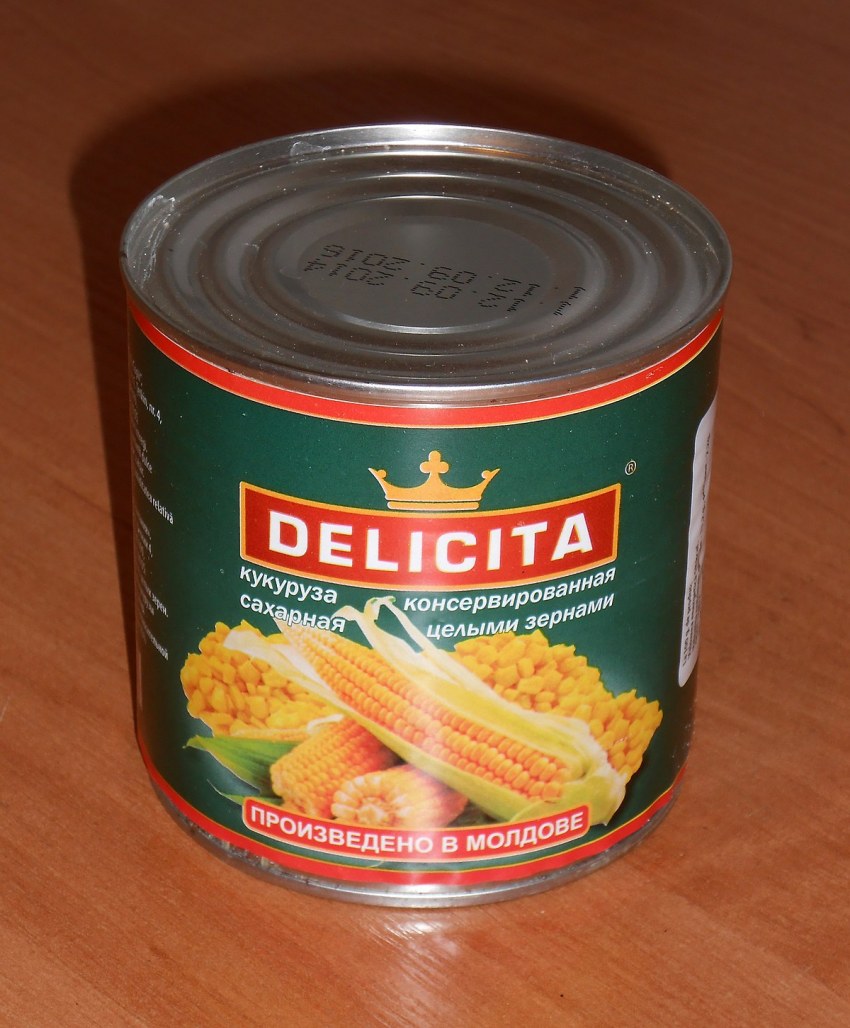Лосось с кукурузой