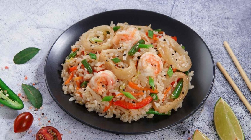 Карри с креветками