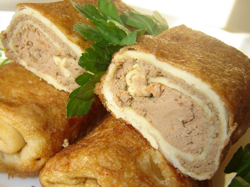 Блины фаршированные
