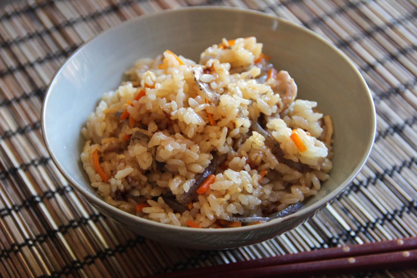 Рыба с рисом и овощами