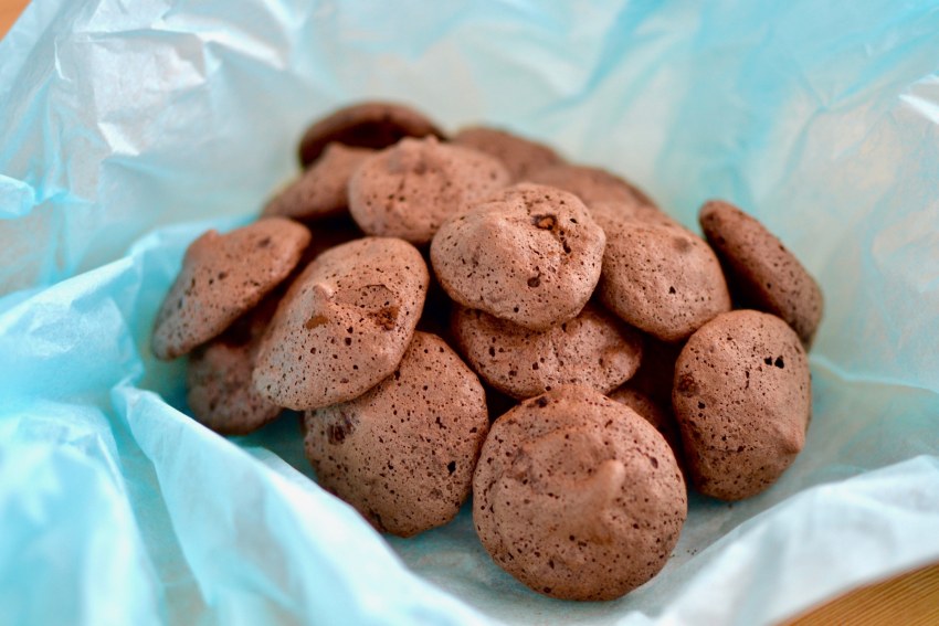 Тесто с кусочками шоколада