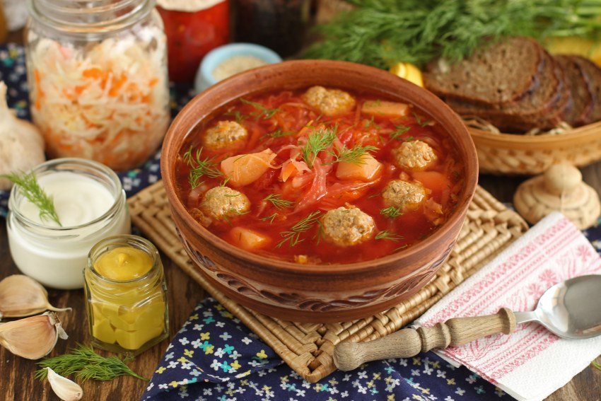 Суп борщ Сибирский