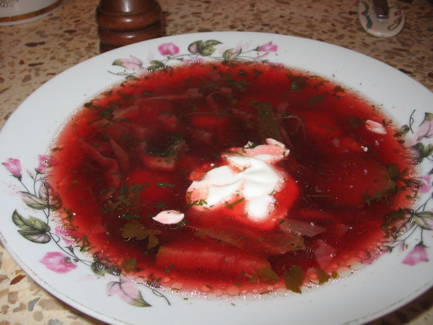 Низкокалорийный борщ