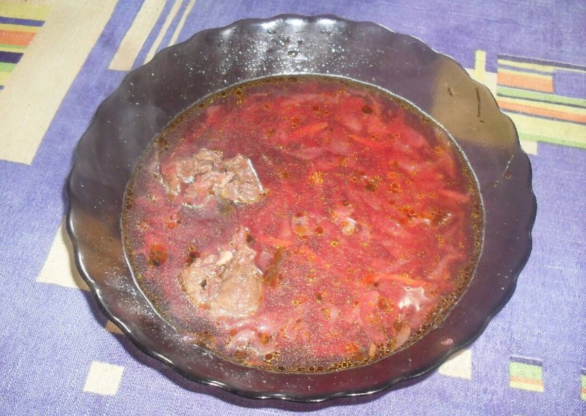 Борщ с говядиной