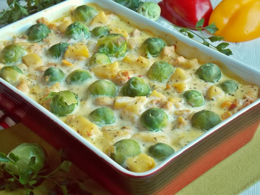 Салат с брюссельской капустой