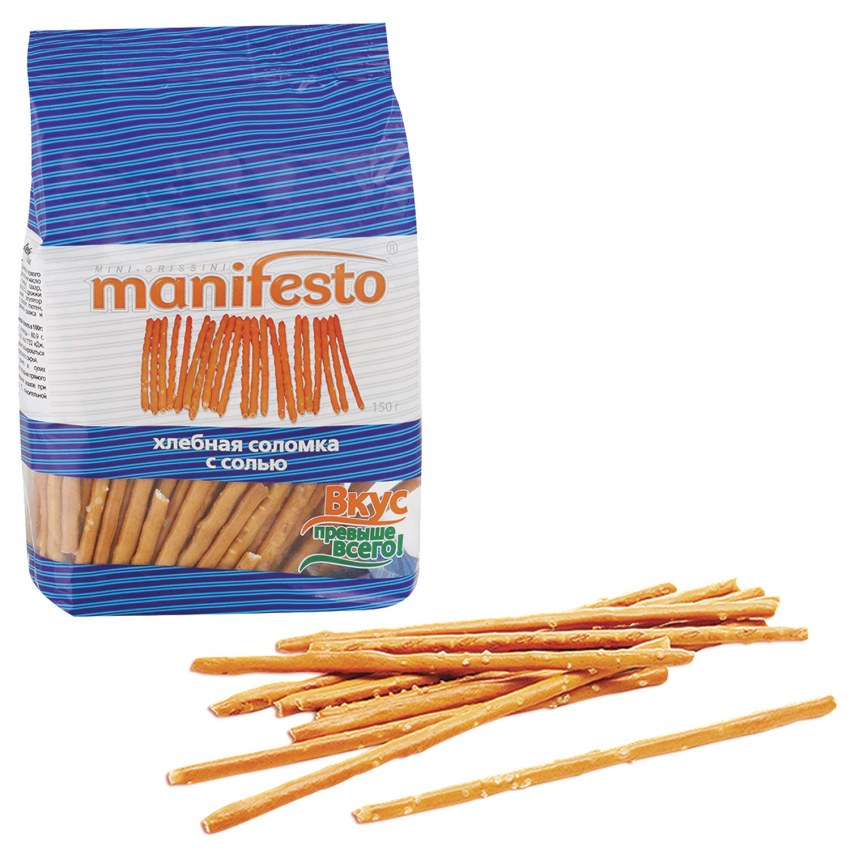 Хлебная соломка с солью Manifesto 150 г