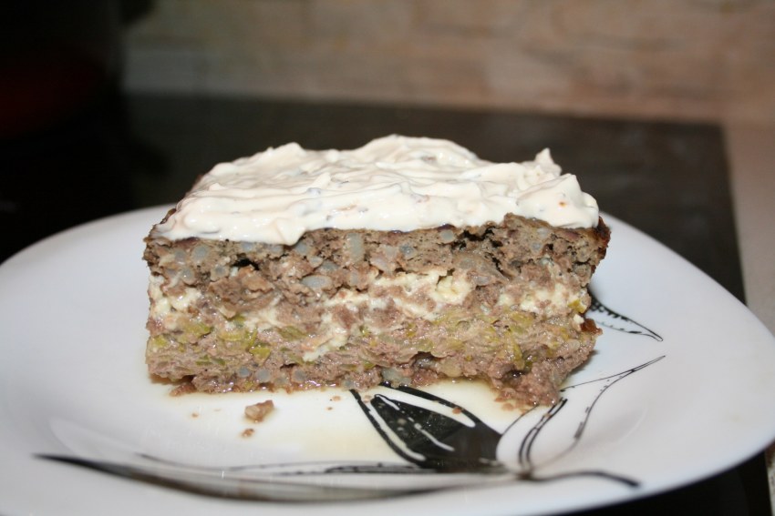 Печеночная запеканка с рисом